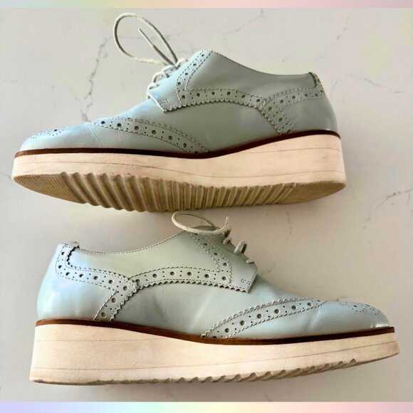 Elysess Loafer Baby Blue Dress Shoes – Size 38 - Picture 3 of 6